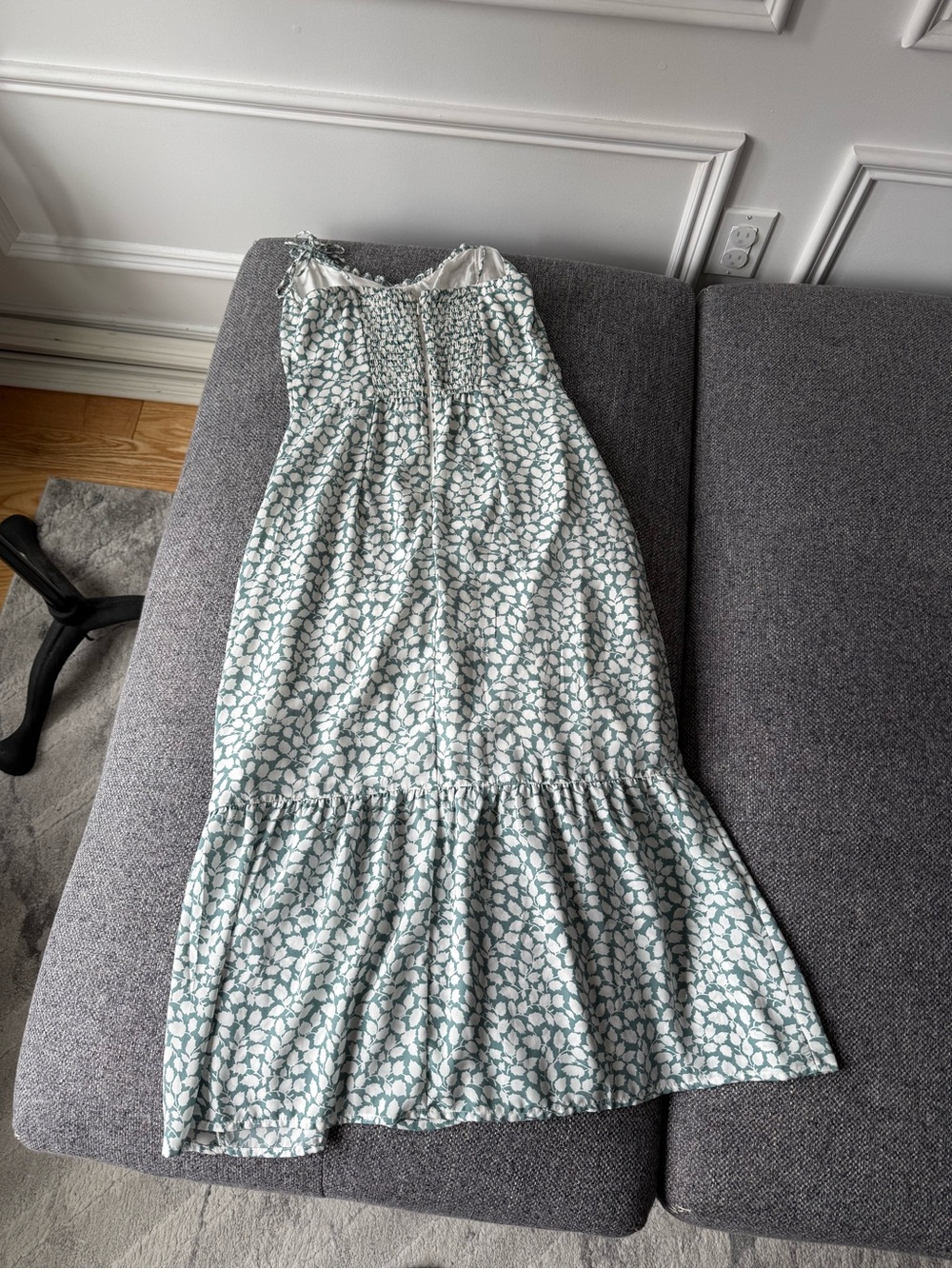 Abercrombie and fitch Tie-Strap Slit front Midi Dress - Picture 6 of 10